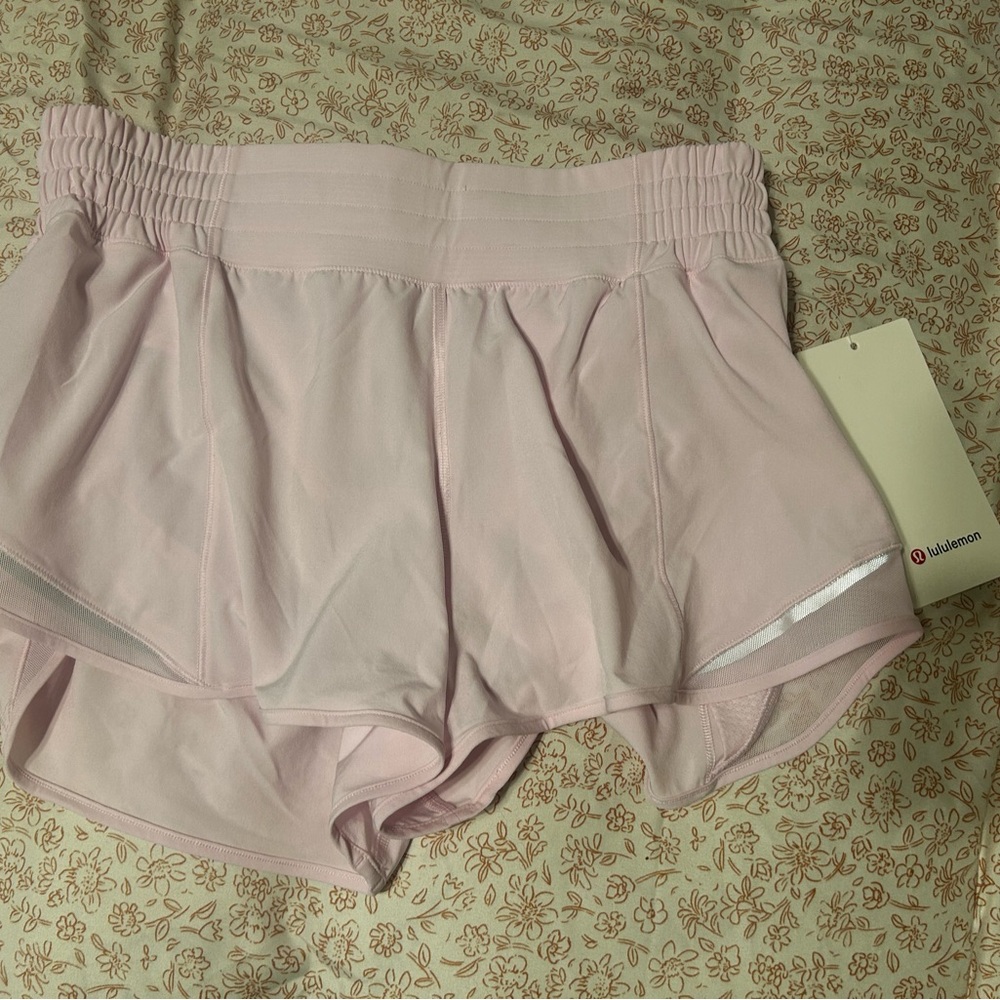 Lululemon Athletica Pink Athletic Shorts with Reflective Detail